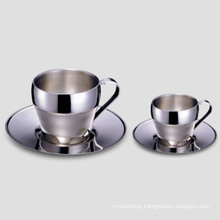 Elegant Stainless Steel Coffee Cup 60c. C., 180c. C.